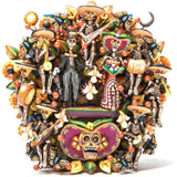 Nacimiento y Dia de Muertos, de principio a fin / Ceramics Mexican Folk Art Clay Nativity