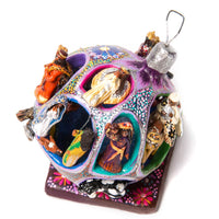 Esfera navideña / Ceramics Mexican Folk Art Miniature Nativity