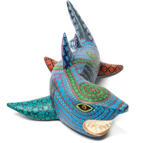 Tiburon Sonrisa / Woodcarving Alebrije Mexican Folk Art Sculpture