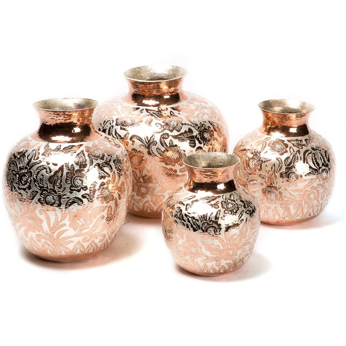 4 Vasijas / Copper Mexican Folk Art