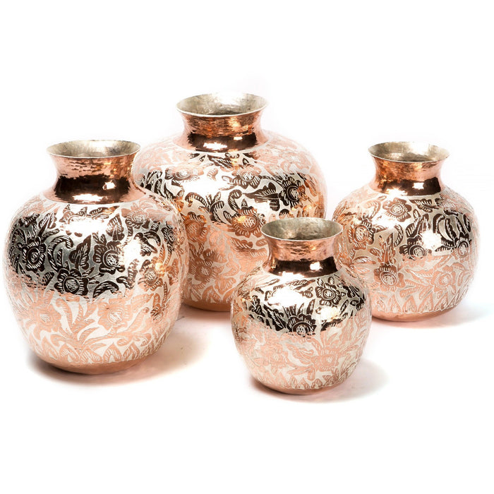 4 Vasijas / Copper Mexican Folk Art