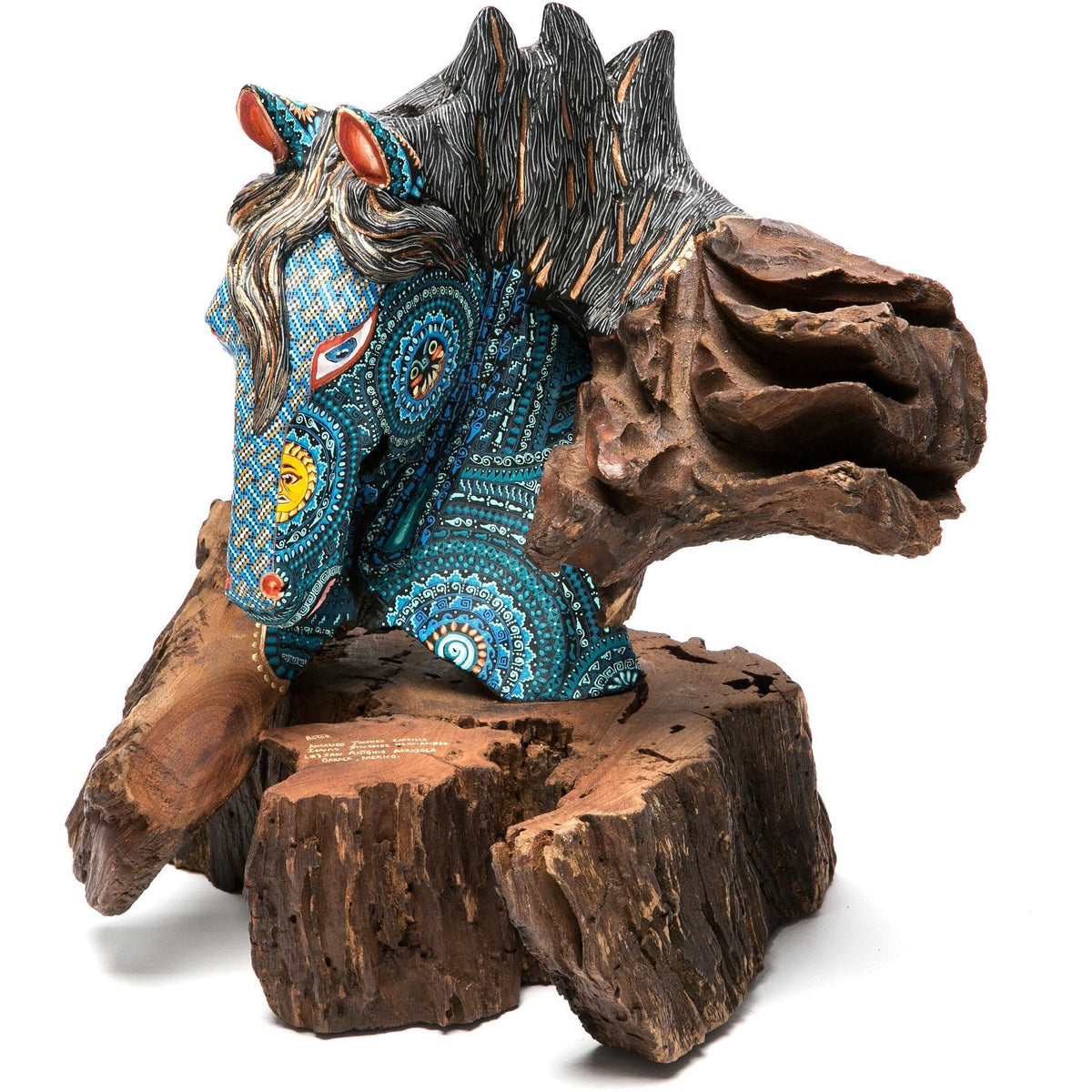 El Dia y la Noche / Woodcarving Alebrije Mexican Folk Art Sculpture