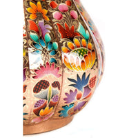 Florero Decorado / Copper Mexican Folk Art