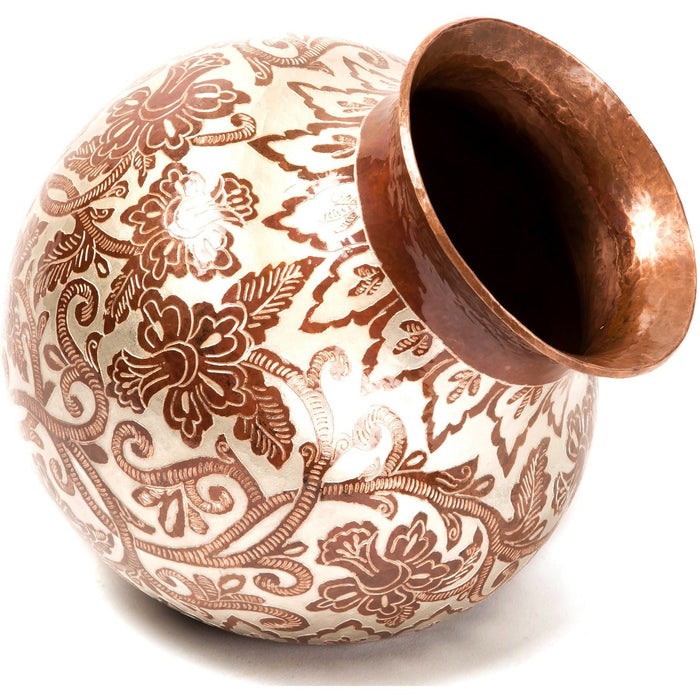 Vasija Centro de Mesa / Copper Mexican Folk Art