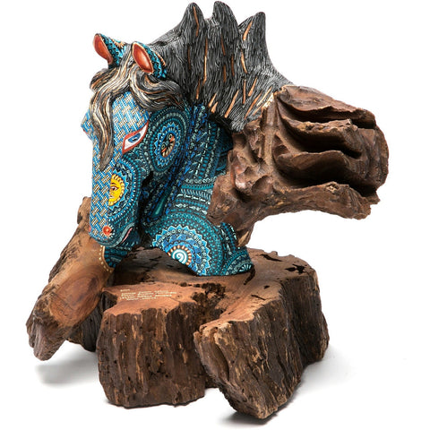 El Dia y la Noche / Woodcarving Alebrije Mexican Folk Art Sculpture