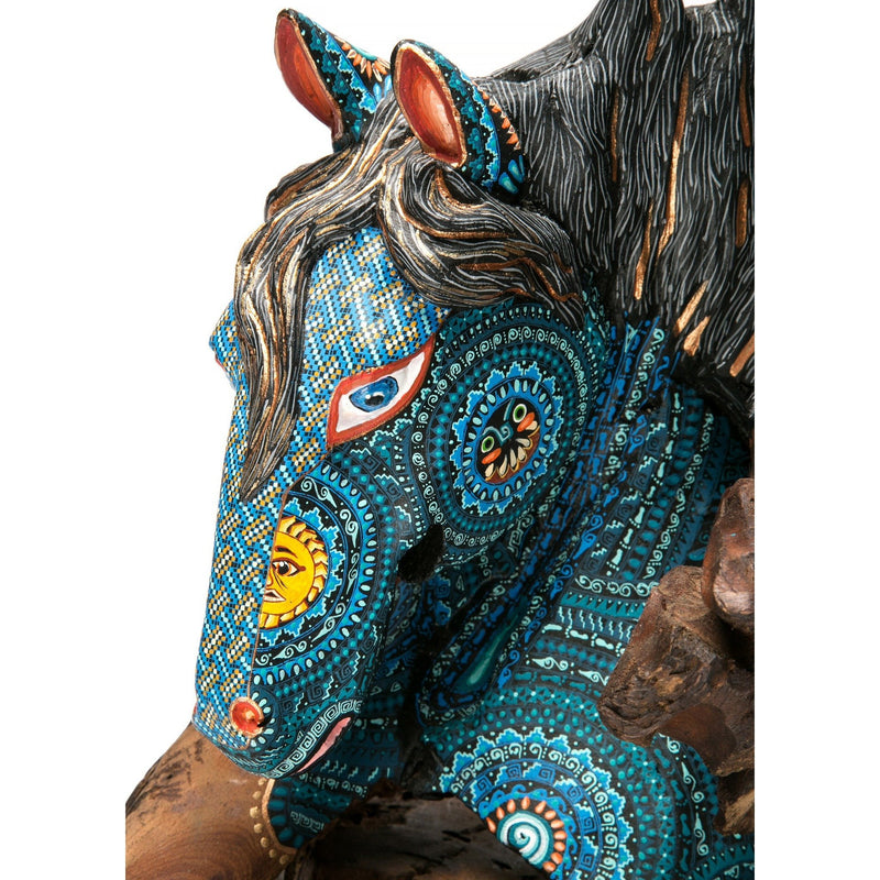 El Dia y la Noche / Woodcarving Alebrije Mexican Folk Art Sculpture