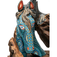El Dia y la Noche / Woodcarving Alebrije Mexican Folk Art Sculpture