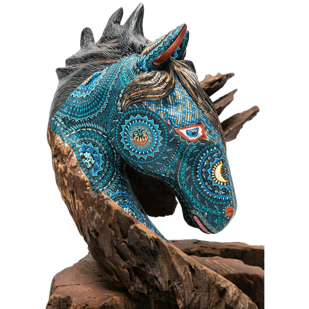 El Dia y la Noche / Woodcarving Alebrije Mexican Folk Art Sculpture