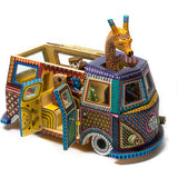 Combi con Animales / Woodcarving Alebrije Mexican Folk Art Sculpture