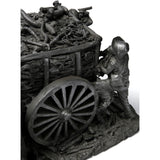 Los Leñadores / Ceramics Black Clay Mexican Folk Art