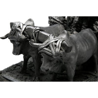 Los Leñadores / Ceramics Black Clay Mexican Folk Art