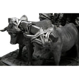 Los Leñadores / Ceramics Black Clay Mexican Folk Art