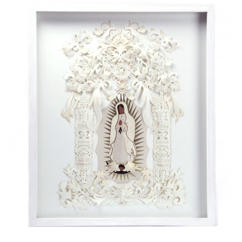 Retablo Guadalupano / Mexican Folk Art Frame Religion