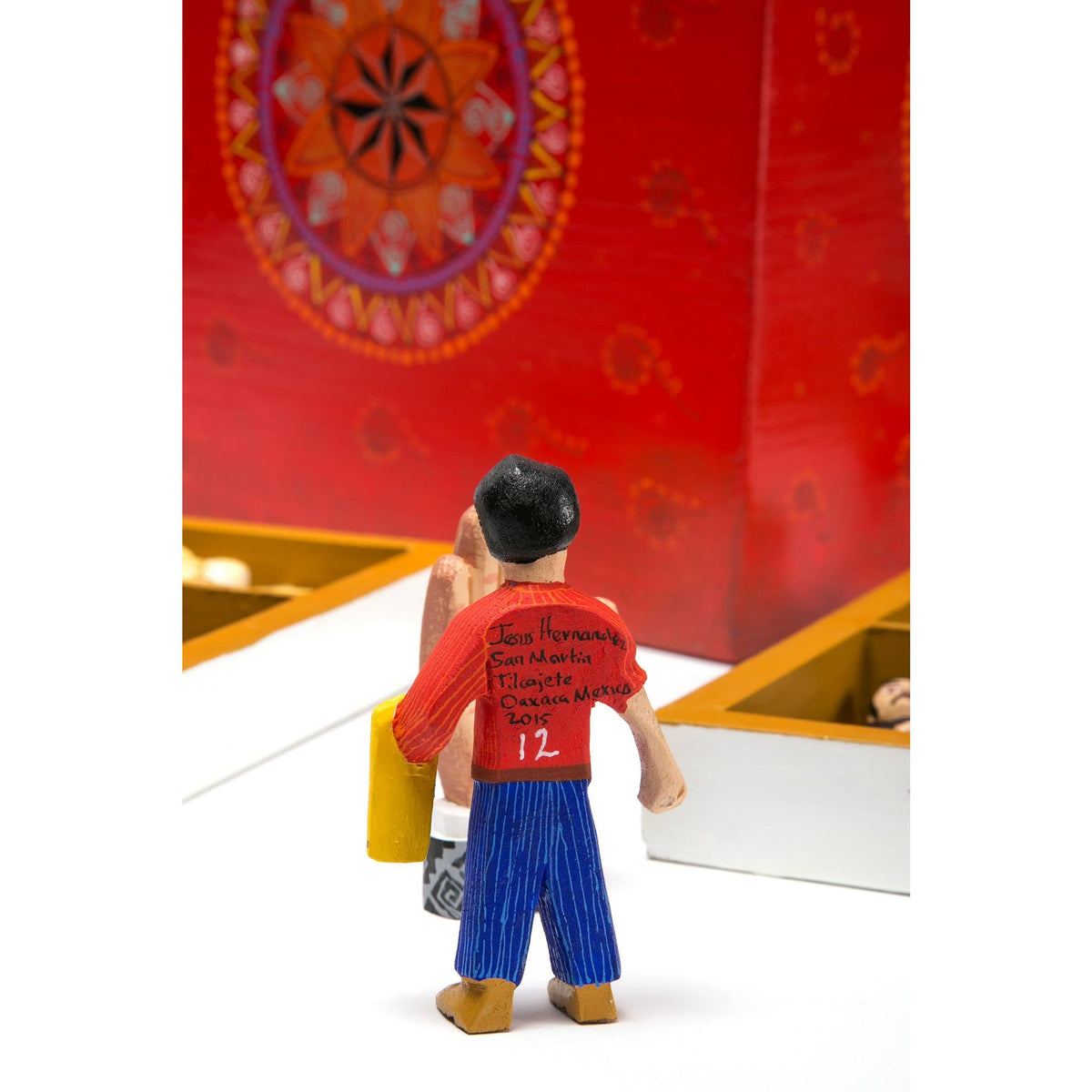 Loteria Mexicana / Woodcarving Mexican Folk Art Sculpture