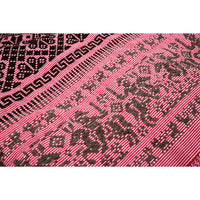 Gaban de Algodon y Lana Rojo / Textiles Mexican Folk Art Shawl