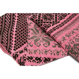 Gaban de Algodon y Lana Rojo / Textiles Mexican Folk Art Shawl