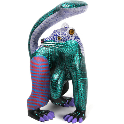 Mangosta / Woodcarving Alebrije Mexican Folk Art Sculpture