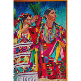 El Baile de la Piña - Natural Dyed Straw - Mexican Fine Art | Cactus Fine Art