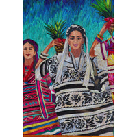 El Baile de la Piña - Natural Dyed Straw - Mexican Fine Art | Cactus Fine Art