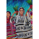 El Baile de la Piña - Natural Dyed Straw - Mexican Fine Art | Cactus Fine Art