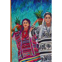 El Baile de la Piña - Natural Dyed Straw - Mexican Fine Art | Cactus Fine Art