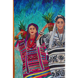 El Baile de la Piña - Natural Dyed Straw - Mexican Fine Art | Cactus Fine Art