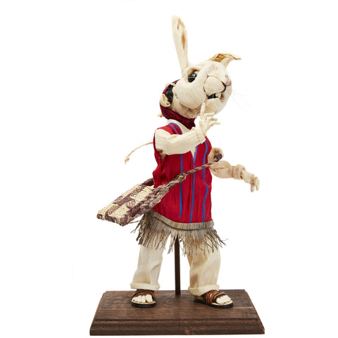 Conejo - Rabbit - Corn Husk Doll - Mexican Folk Art | Cactus Fine Art