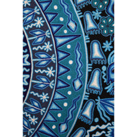 Huichol Indian "Wirikuta" -  Blue Yarn Painting - Mexican Huichol Art - Mexican Folk Art | Cactus Fine Art