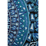 Huichol Indian "Wirikuta" -  Blue Yarn Painting - Mexican Huichol Art - Mexican Folk Art | Cactus Fine Art