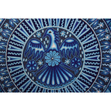 Huichol Indian "Wirikuta" -  Blue Yarn Painting - Mexican Huichol Art - Mexican Folk Art | Cactus Fine Art