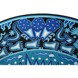 Huichol Indian "Wirikuta" -  Blue Yarn Painting - Mexican Huichol Art - Mexican Folk Art | Cactus Fine Art