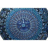 Huichol Indian "Wirikuta" -  Blue Yarn Painting - Mexican Huichol Art - Mexican Folk Art | Cactus Fine Art