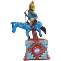 Charro / Mexican Mechanical Folk Art Carton Sculpture