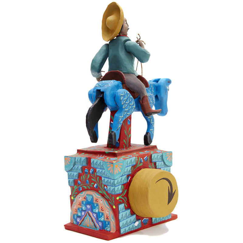 Charro / Mexican Mechanical Folk Art Carton Sculpture