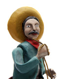 Charro / Mexican Mechanical Folk Art Carton Sculpture