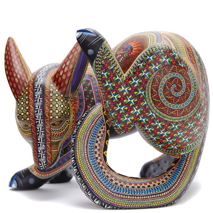 Coyote Rojo - Red Coyote - Mexican Folk Art | Cactus Fine Art