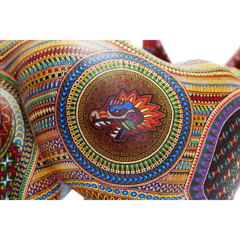 Coyote Rojo - Red Coyote - Mexican Folk Art | Cactus Fine Art