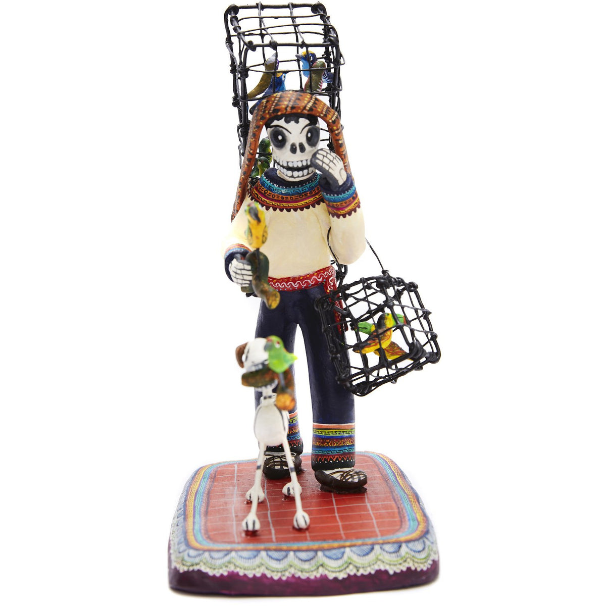 Vendedor de pájaros - Bird seller - Mexican Folk Art | Cactus Fine Art