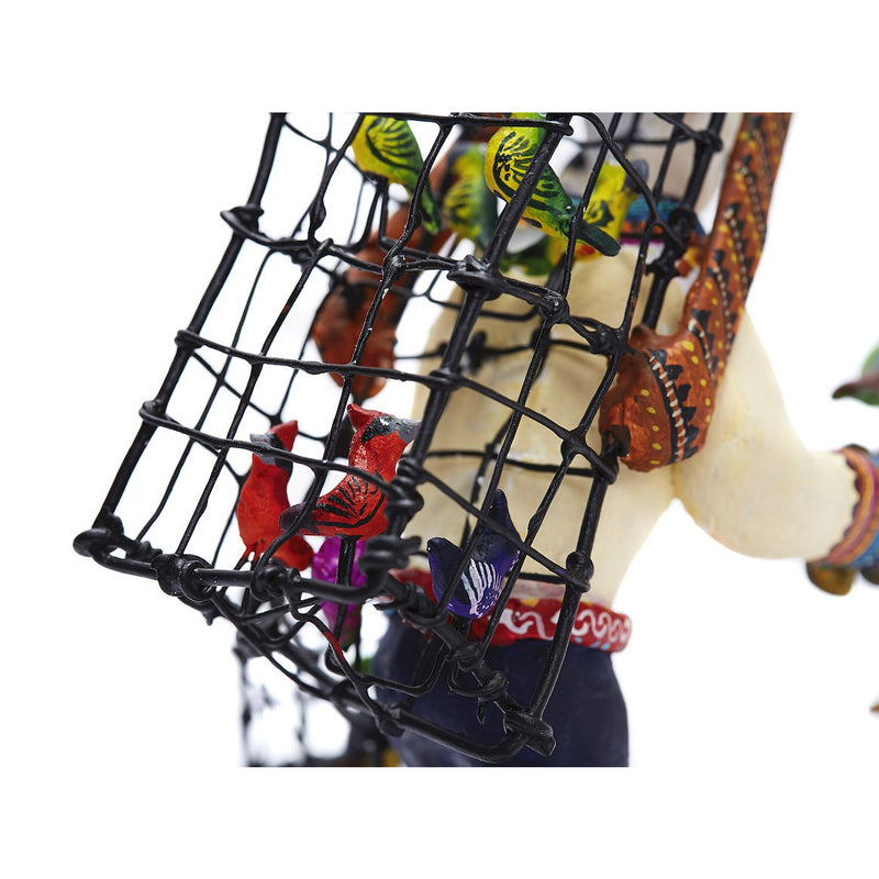 Vendedor de pájaros - Bird seller - Mexican Folk Art | Cactus Fine Art