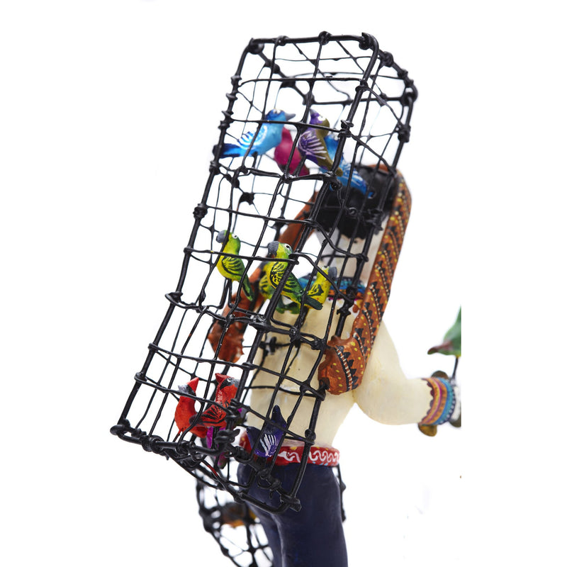 Vendedor de pájaros - Bird seller - Mexican Folk Art | Cactus Fine Art