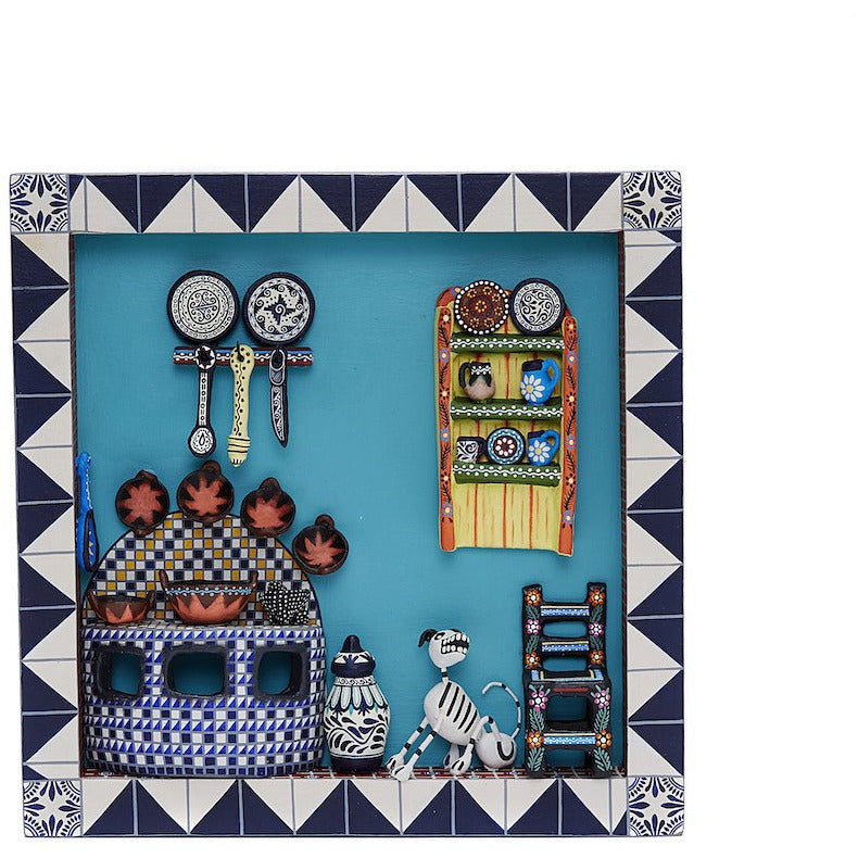 Cuadro Cocina Talavera - Talavera Kitchen Picture - Mexican Folk Art | Cactus Fine Art