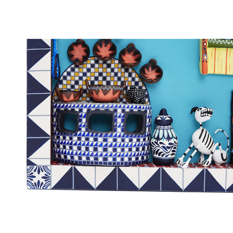 Cuadro Cocina Talavera - Talavera Kitchen Picture - Mexican Folk Art | Cactus Fine Art