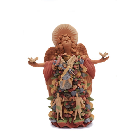 Angel de la vida - Angel of the life  / Ceramics Mexican Folk Art Clay