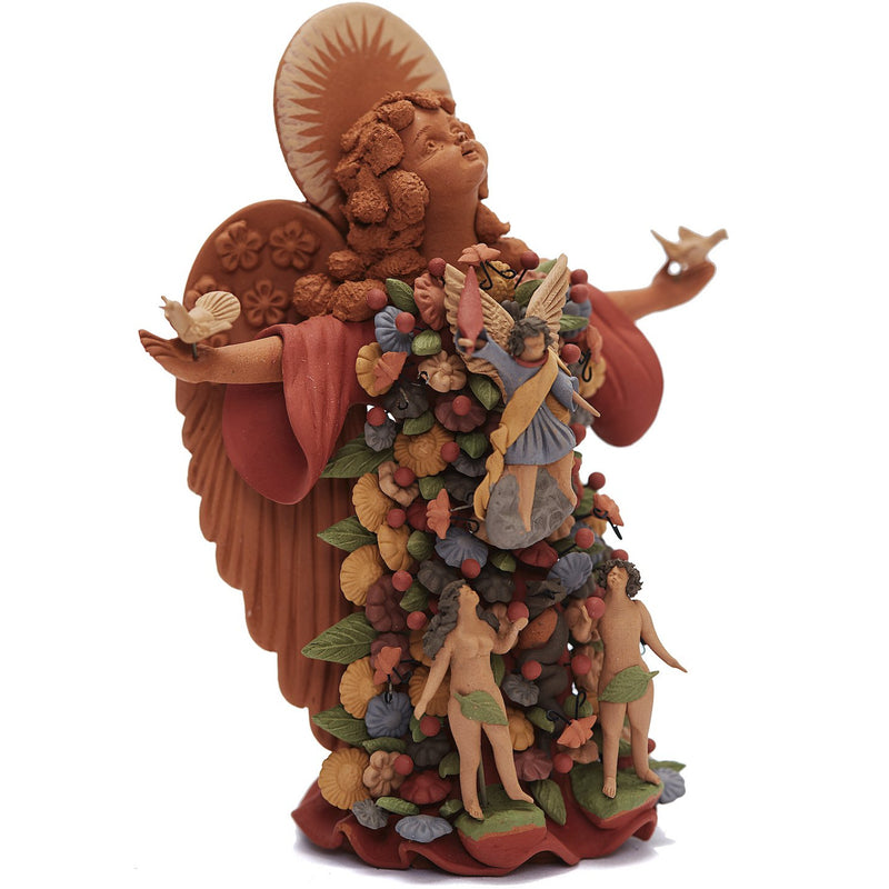 Angel de la vida - Angel of the life  / Ceramics Mexican Folk Art Clay