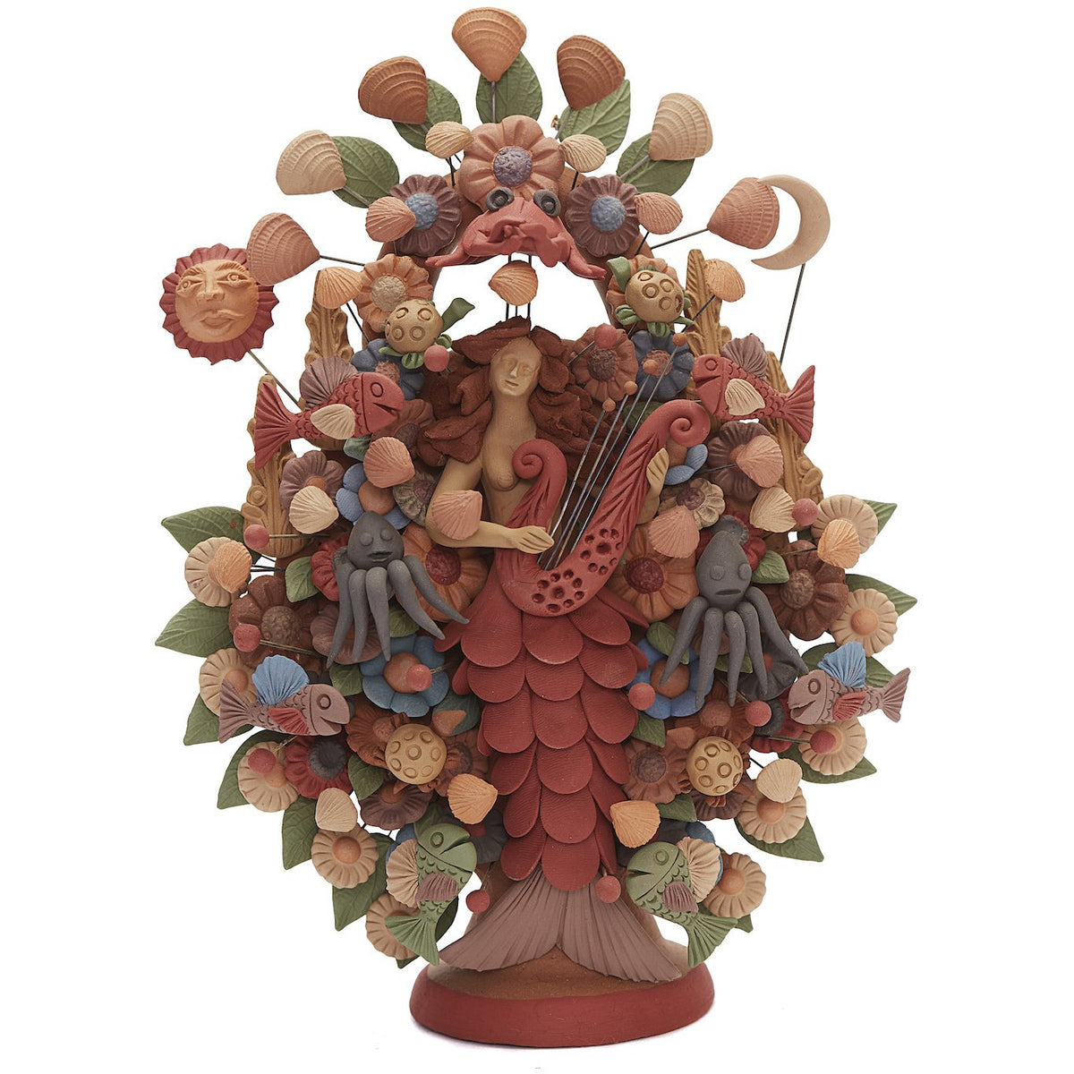 Arbol Sirena - Marmaid Tree  / Ceramics Mexican Folk Art Clay