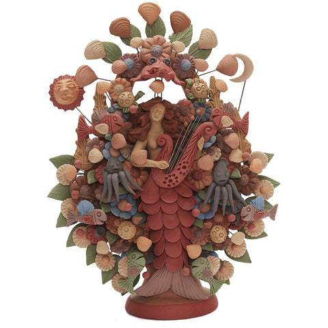 Arbol Sirena - Marmaid Tree  / Ceramics Mexican Folk Art Clay