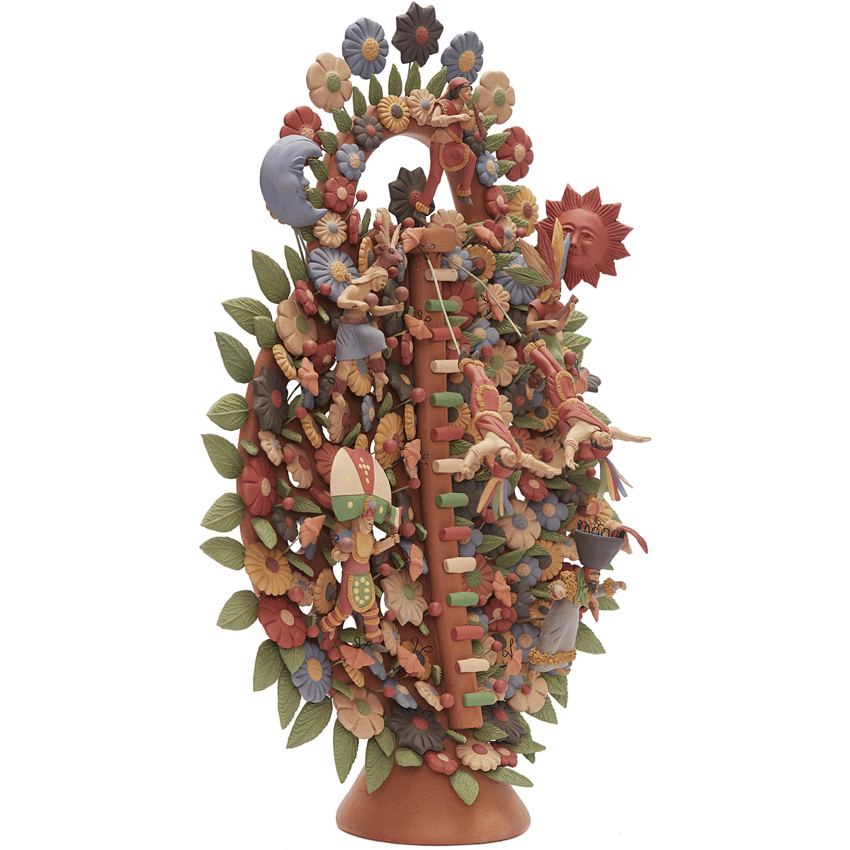 Arbol de Danzantes -  Dancers Tree  / Ceramics Mexican Folk Art Clay