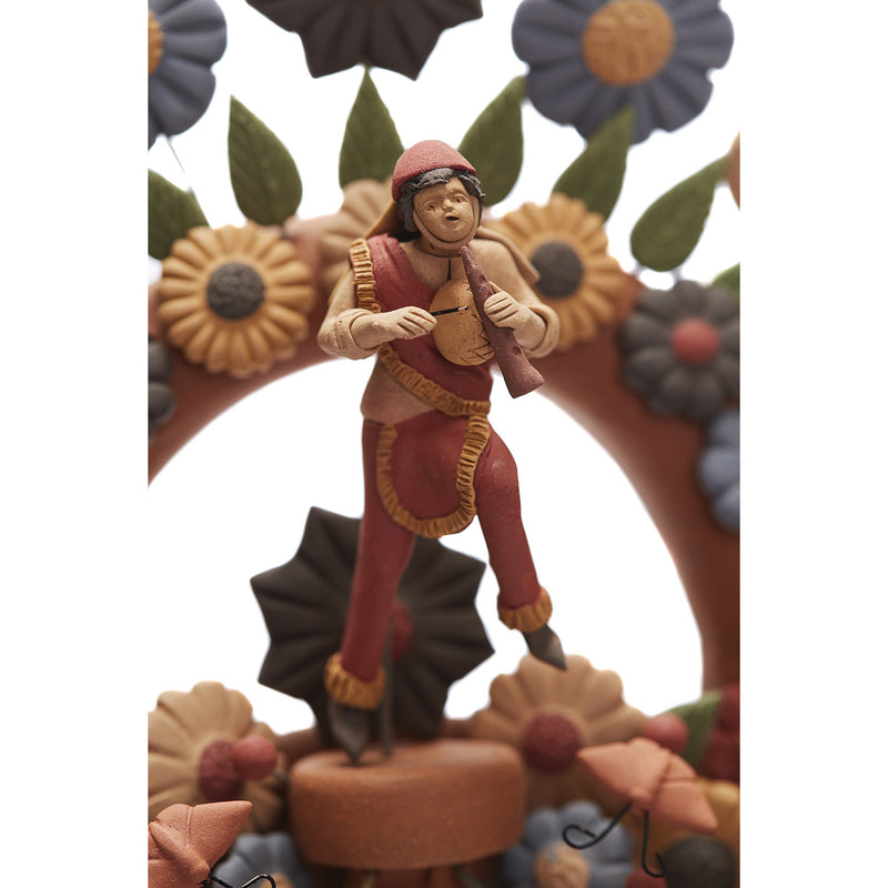 Arbol de Danzantes -  Dancers Tree  / Ceramics Mexican Folk Art Clay