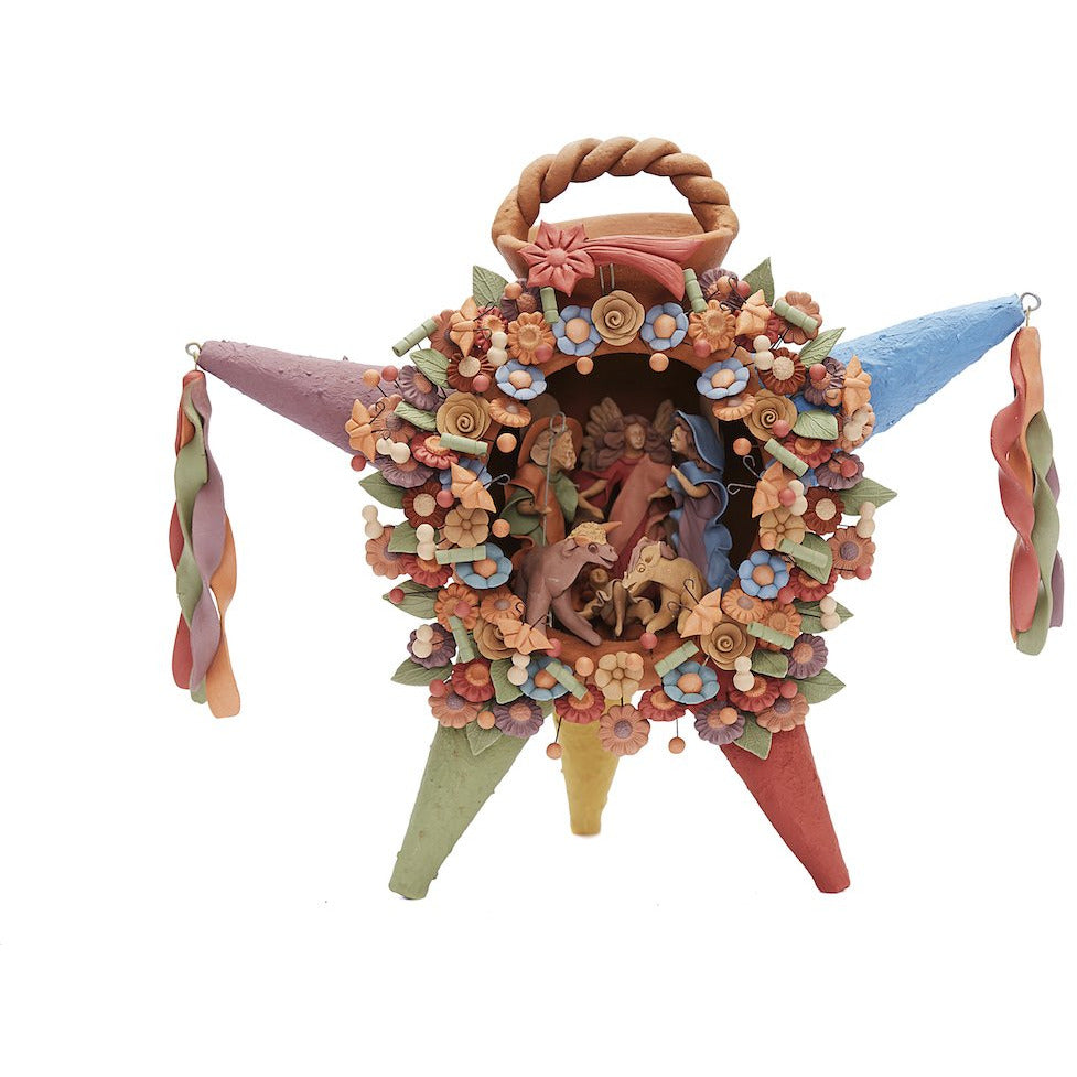 Piñata Natividad Grande - Big Nativity Piñata  / Ceramics Mexican Folk Art Clay