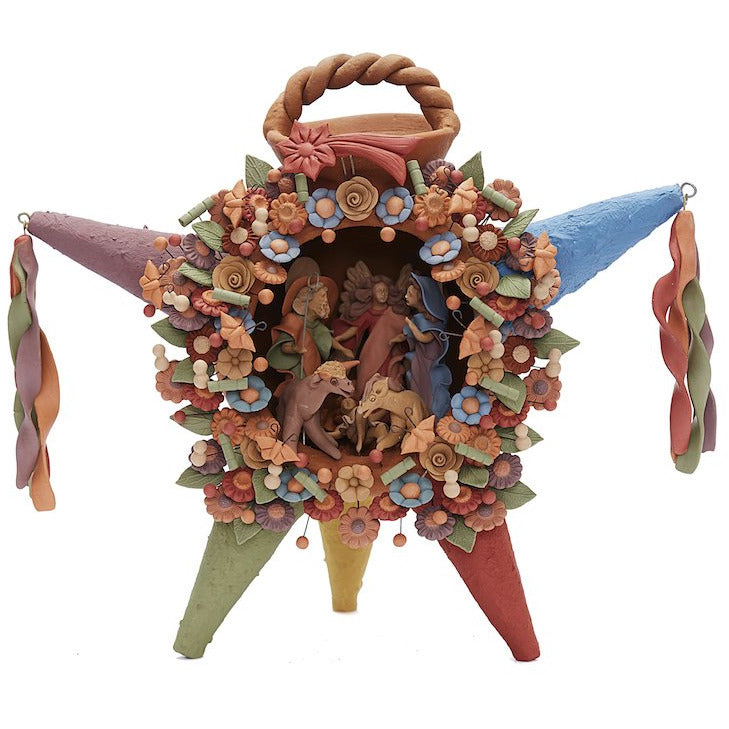 Piñata Natividad Grande - Big Nativity Piñata  / Ceramics Mexican Folk Art Clay